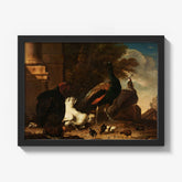 A Hen with Peacocks and a Turkey by Melchior d'Hondecoeter - thumbnail_1_bf_66fc50b68213847b6f357958